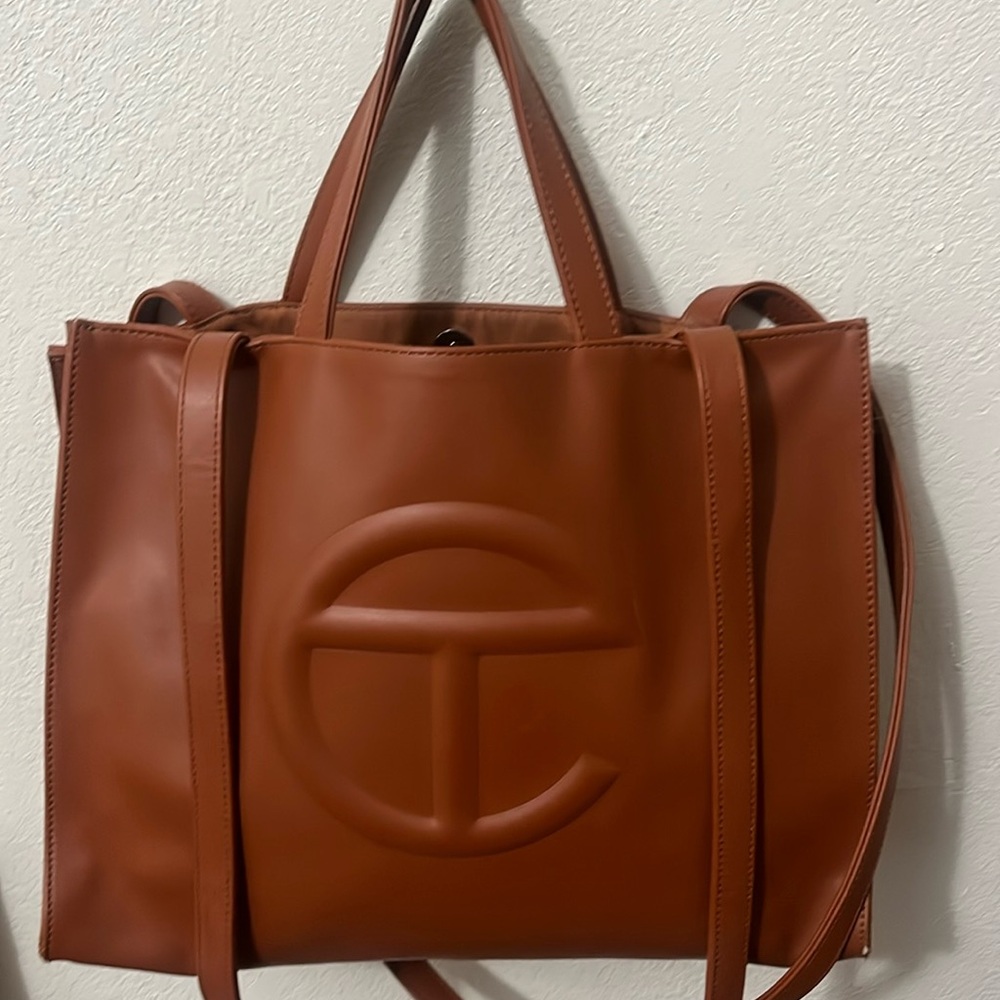 Medium tan Telfar bag